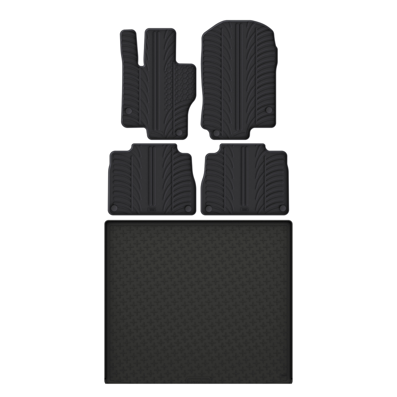 Kit vasca baule e tappetini per auto in gomma per Mercedes GLE (2019-)