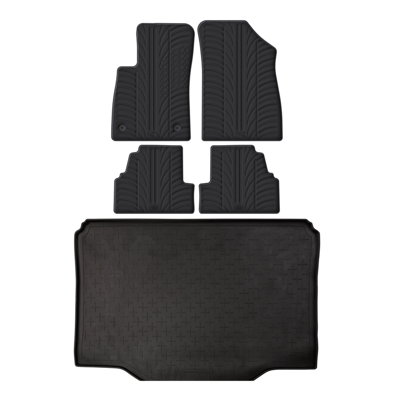 Kit vasca baule e tappetini per auto in gomma per Holden Trax (2013-2016)