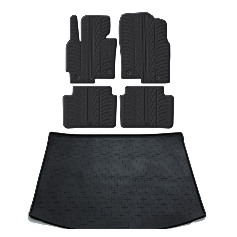 Kit vasca baule e tappetini per auto in gomma per Mazda CX-5 (2012-2017)