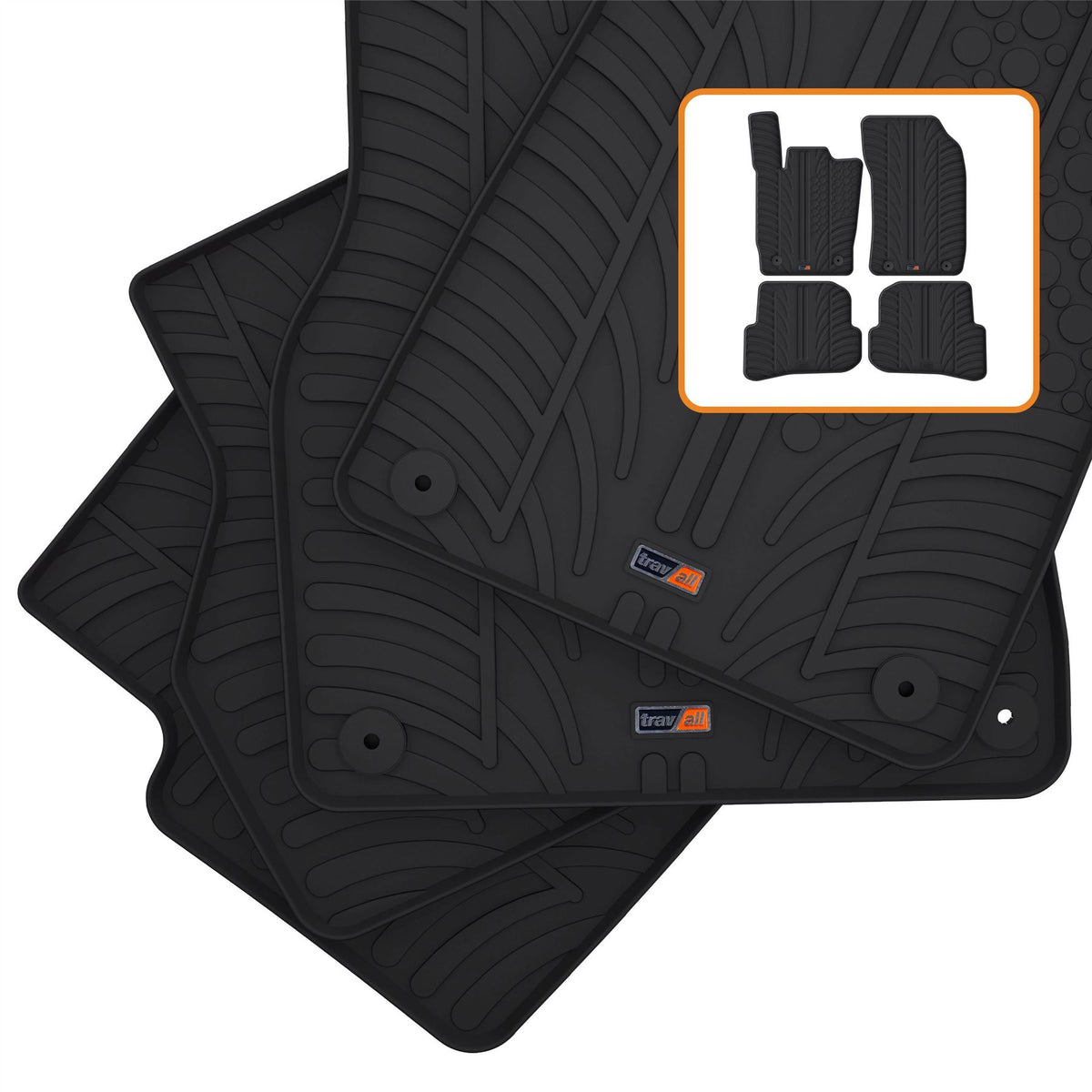 Audi A1 Rubber Car Mats (2010-2018)