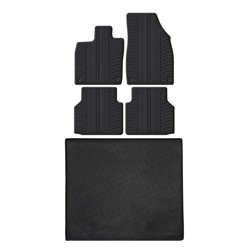 Kit vasca baule e tappetini per auto in gomma per Audi Q4 e-tron (2021-)