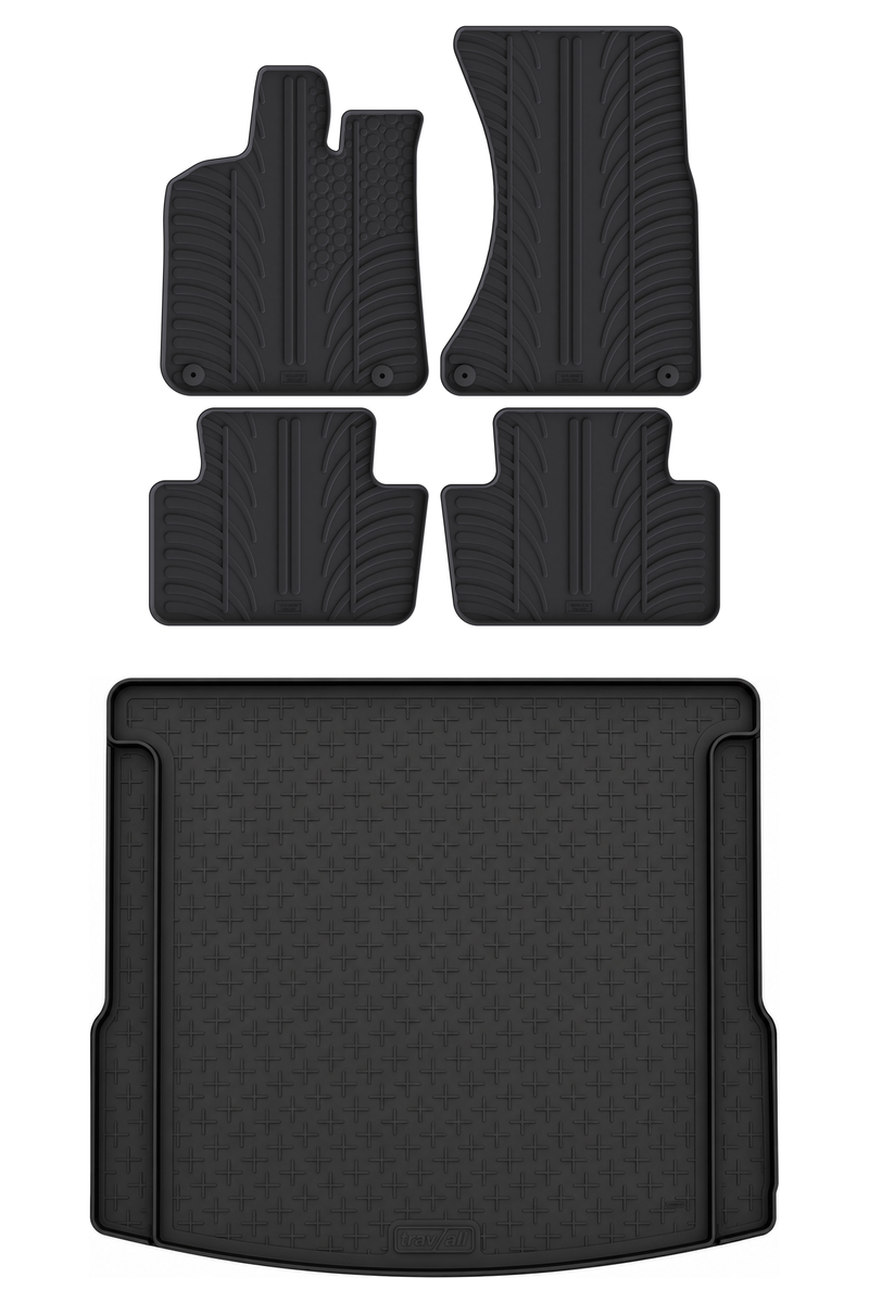 Kit vasca baule e tappetini per auto in gomma per Porsche Macan (2014-2024)