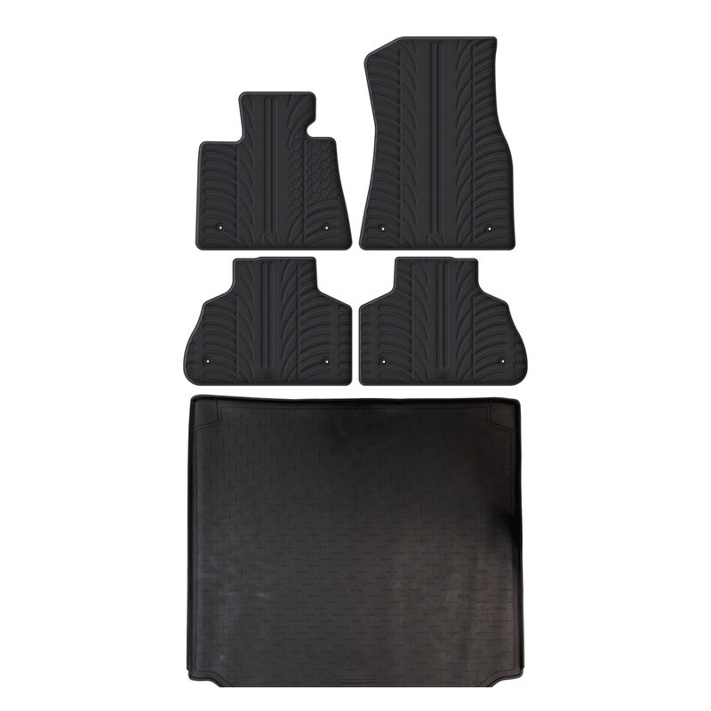 Kit vasca baule e tappetini per auto in gomma per BMW X5 (2018-2026)
