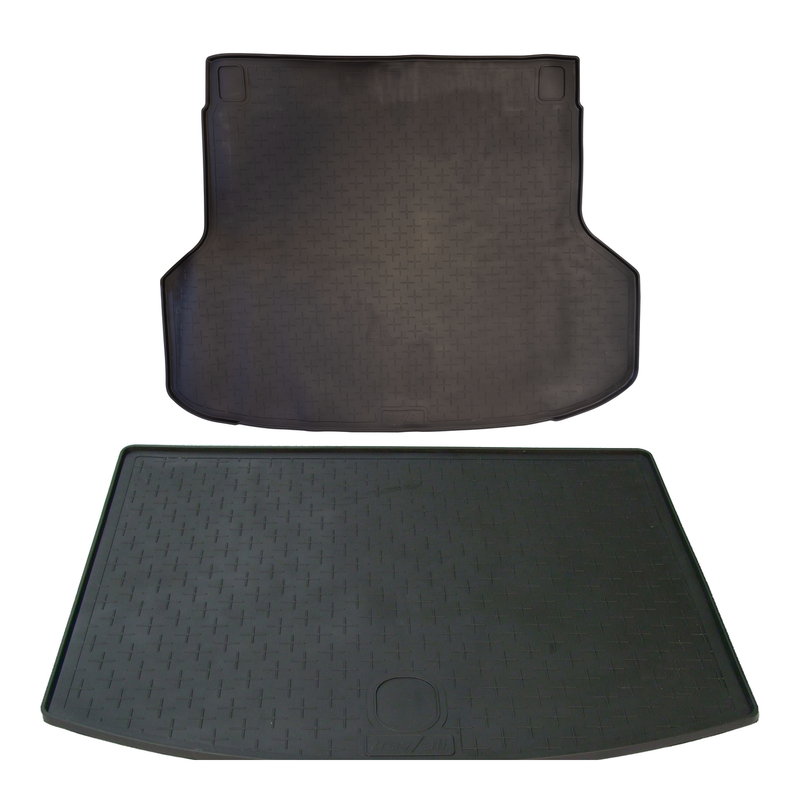 Kit vasca baule e tappetini per auto in gomma per Ford Kuga (2012-2016)