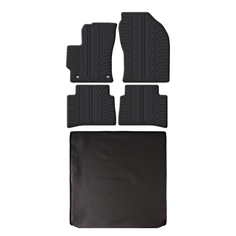 Kit vasca baule e tappetini per auto in gomma per Toyota Corolla (2019-)