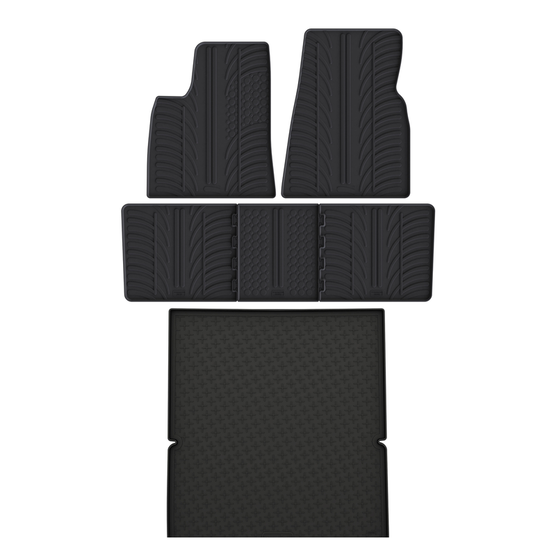 Kit vasca baule e tappetini per auto in gomma per Tesla Model S (2014-2016)