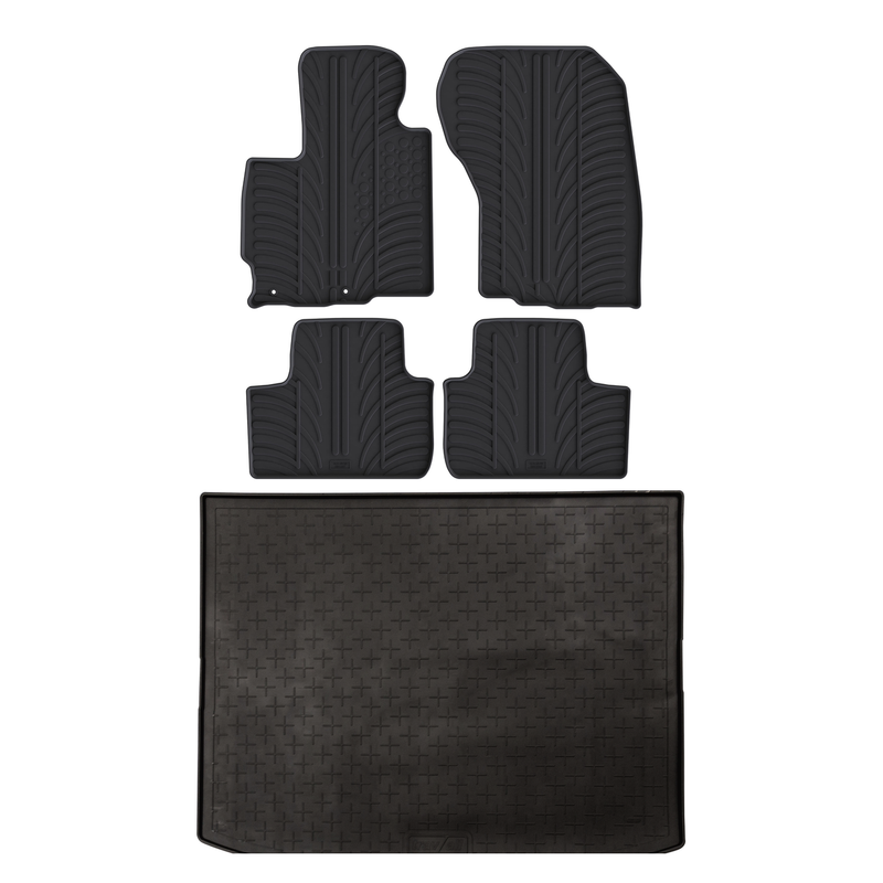 Kit vasca baule e tappetini per auto in gomma per Mitsubishi RVR (2010-2019)