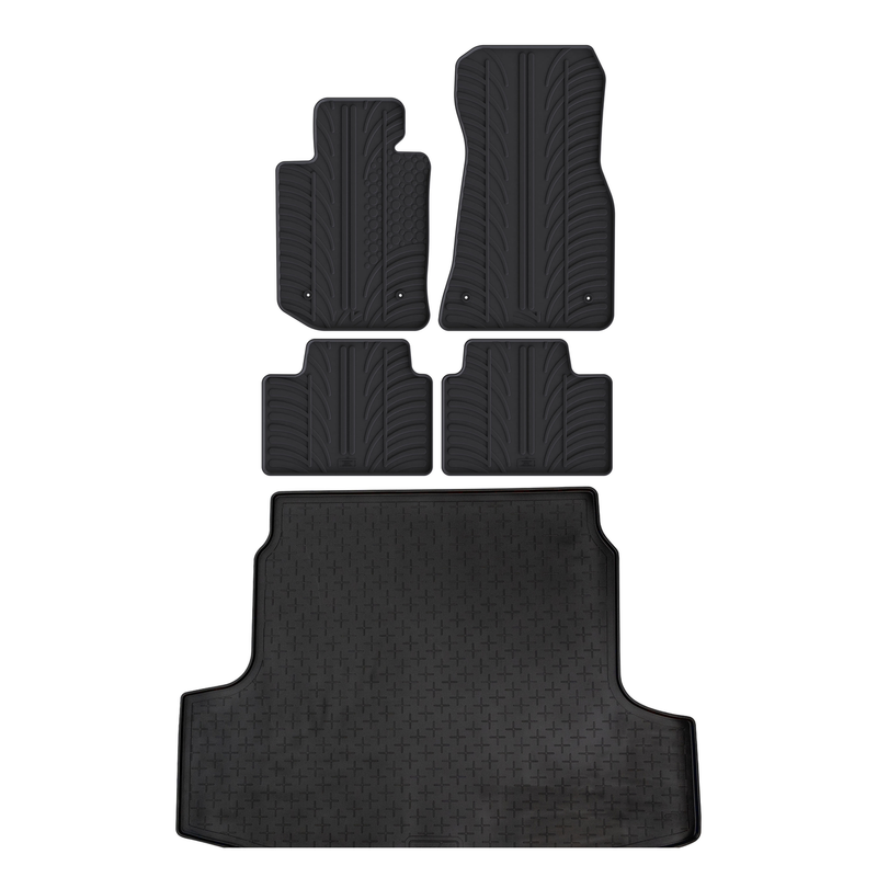 Kit vasca baule e tappetini per auto in gomma per BMW 3 Series (2019-)