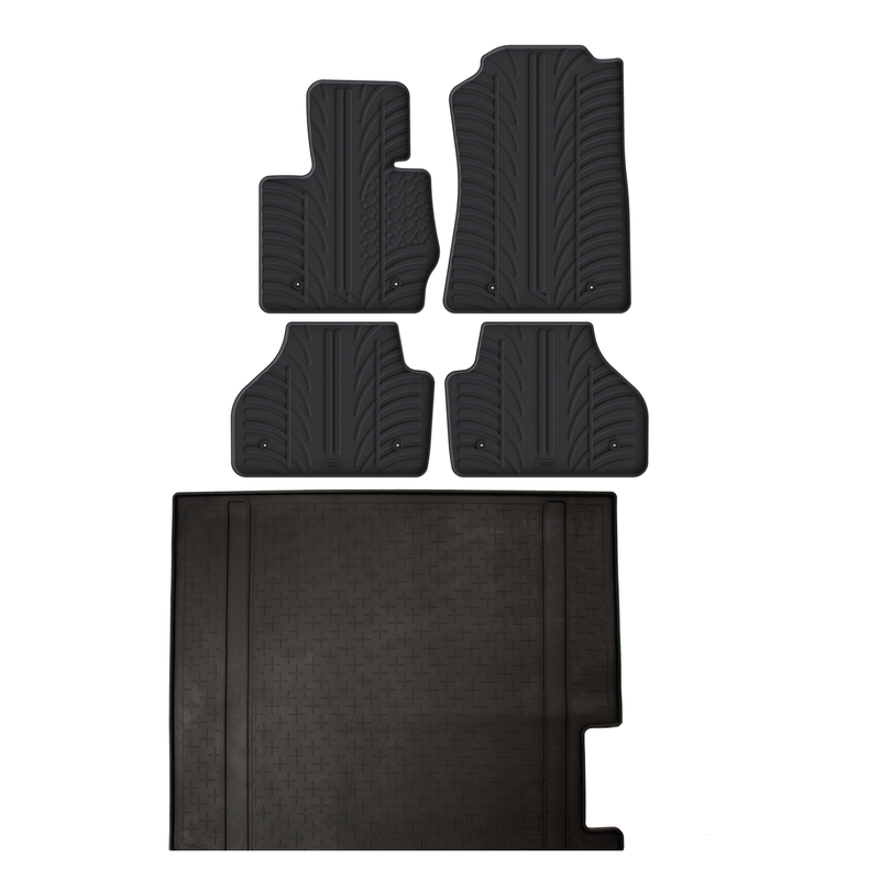 Kit vasca baule e tappetini per auto in gomma per BMW X4 (2014-2018)