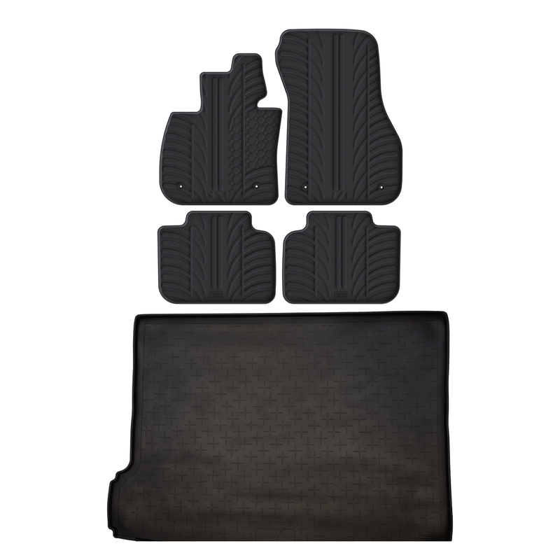 Kit vasca baule e tappetini per auto in gomma per BMW X2 (2018-2023)