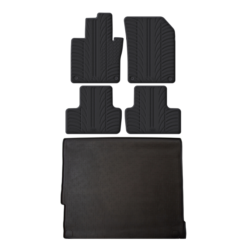 Kit vasca baule e tappetini per auto in gomma per Volvo XC60 (2017-)