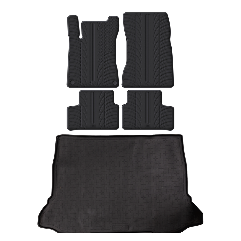 Kit vasca baule e tappetini per auto in gomma per Mercedes A-Class (2018-)