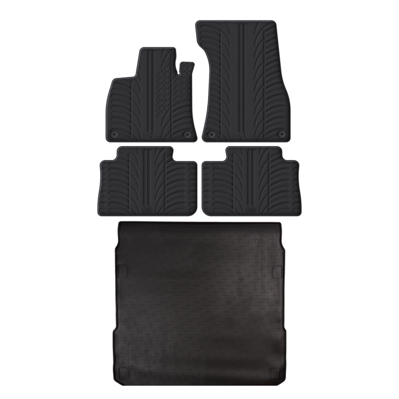 Kit vasca baule e tappetini per auto in gomma per Audi e-tron (2019-2023)