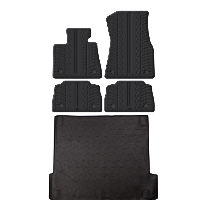 Kit vasca baule e tappetini per auto in gomma per BMW X6 (2019-)