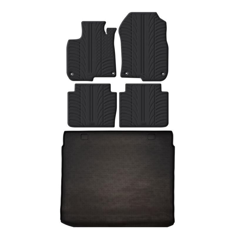 Kit vasca baule e tappetini per auto in gomma per Honda CR-V (2018-2023)