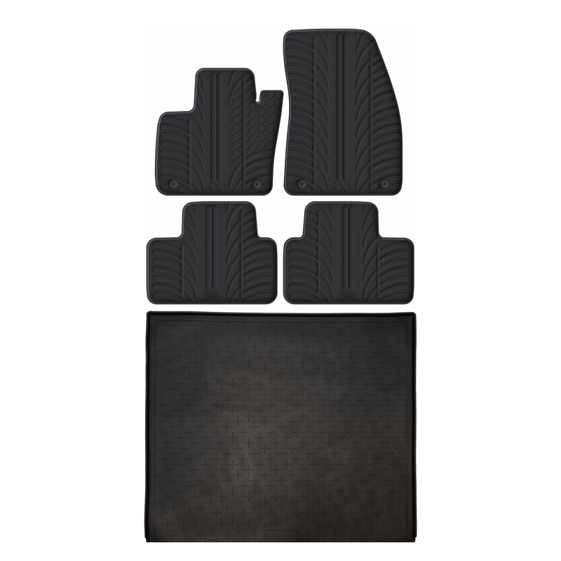 Kit vasca baule e tappetini per auto in gomma per Volvo XC40 (2017-)