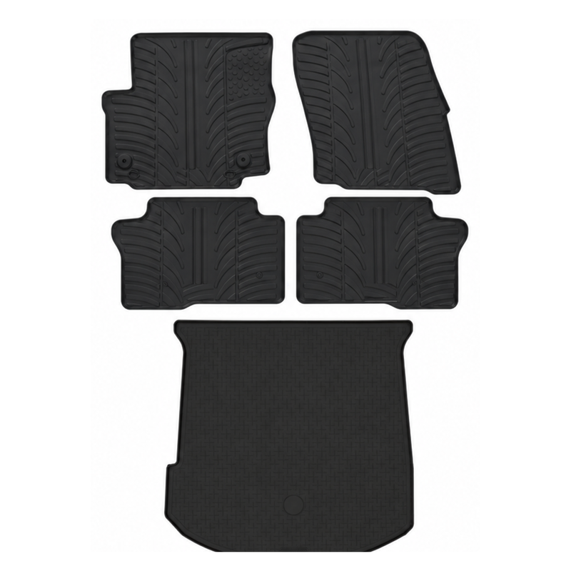 Kit vasca baule e tappetini per auto in gomma per Ford Mondeo (2010-2014)