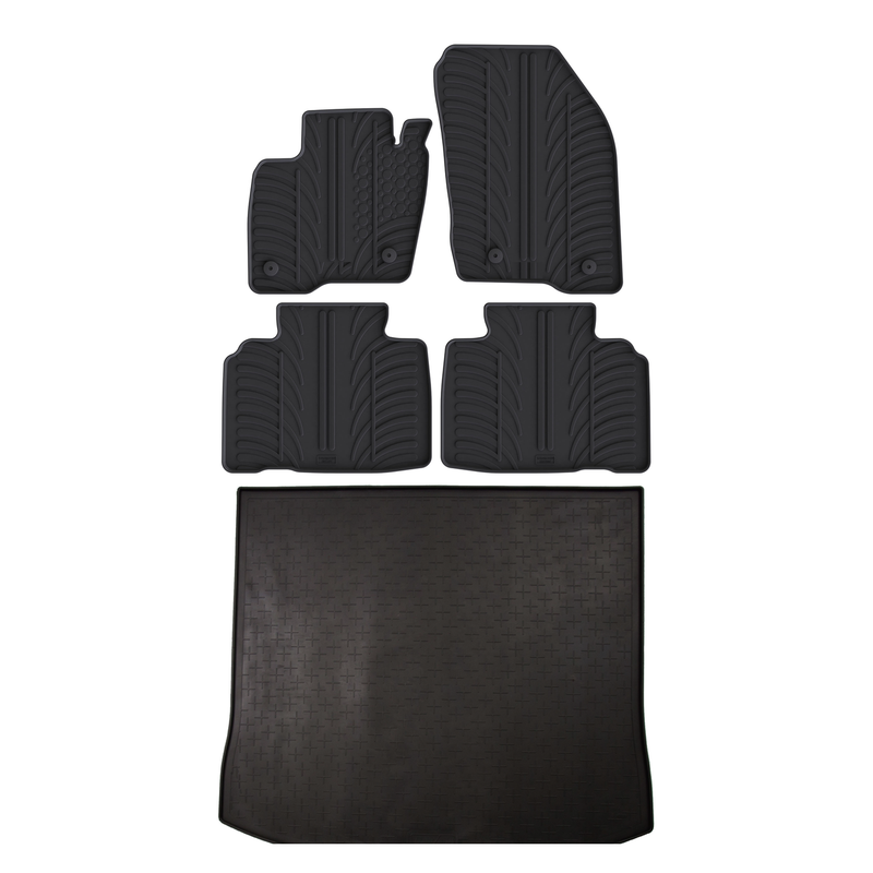 Kit vasca baule e tappetini per auto in gomma per Ford Edge (2014-2021)