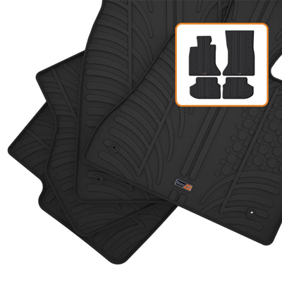 BMW Serie 5 tappetini per auto gomma (2010-2017)