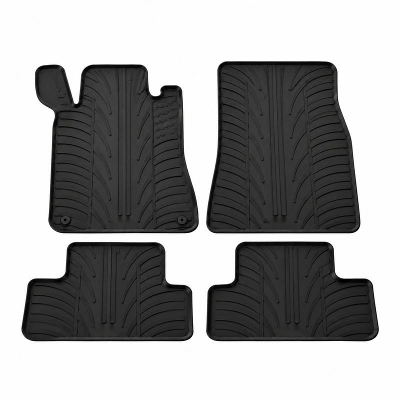 Tappetini per auto in gomma per Mercedes C-Class (2001-2008)