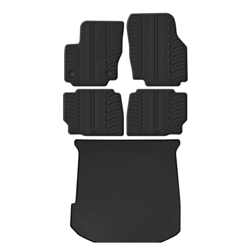 Kit vasca baule e tappetini per auto in gomma per Ford Mondeo (2007-2010)