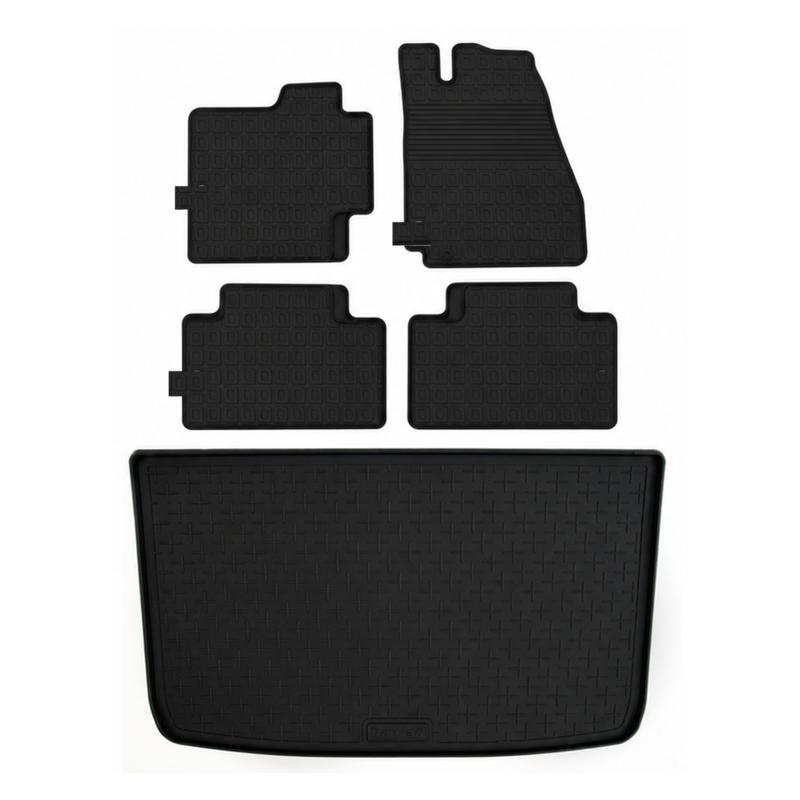 Kit vasca baule e tappetini per auto in gomma per Mercedes A-Class (2005-2012)