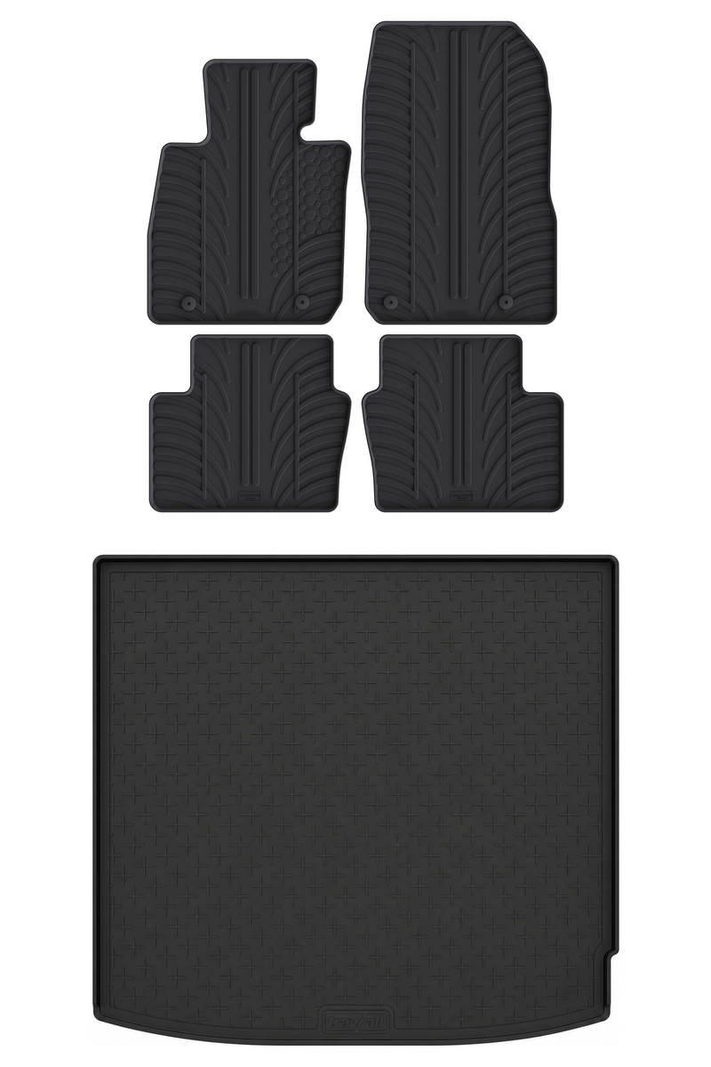 Kit vasca baule e tappetini per auto in gomma per Renault Arkana (2020-)