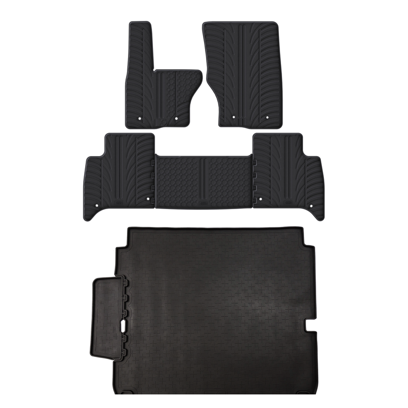 Kit vasca baule e tappetini per auto in gomma per Land Rover Discovery (2017-)