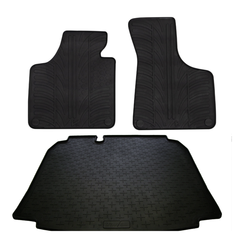 Kit vasca baule e tappetini per auto in gomma per Audi A3 (2003-2012)
