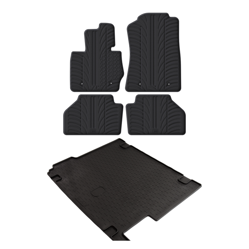 Kit vasca baule e tappetini per auto in gomma per BMW X3 (2010-2017)
