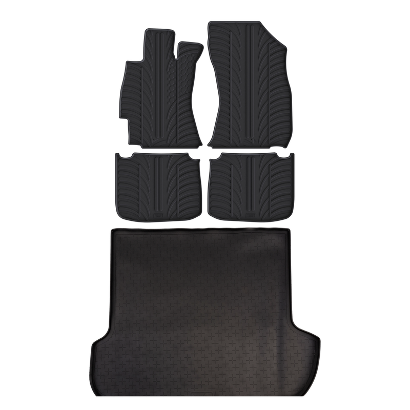 Kit vasca baule e tappetini per auto in gomma per Subaru Outback (2014-2020)