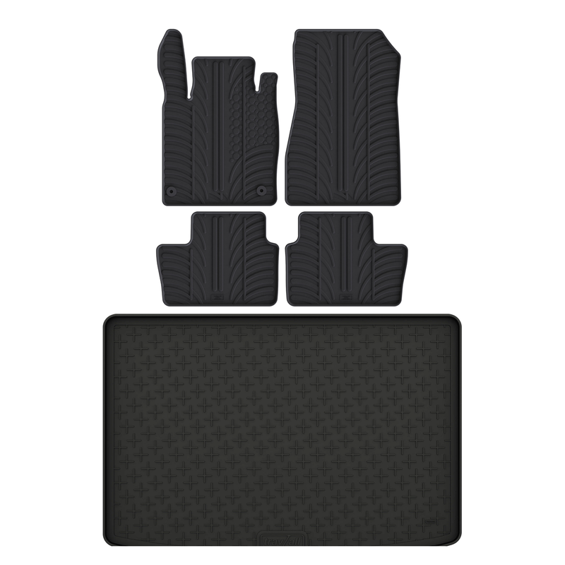Kit vasca baule e tappetini per auto in gomma per Nissan Juke (2019-)
