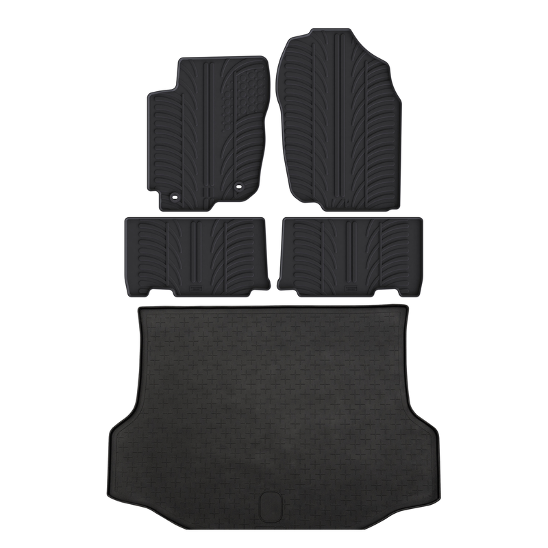 Kit vasca baule e tappetini per auto in gomma per Toyota RAV4 (2013-2019)
