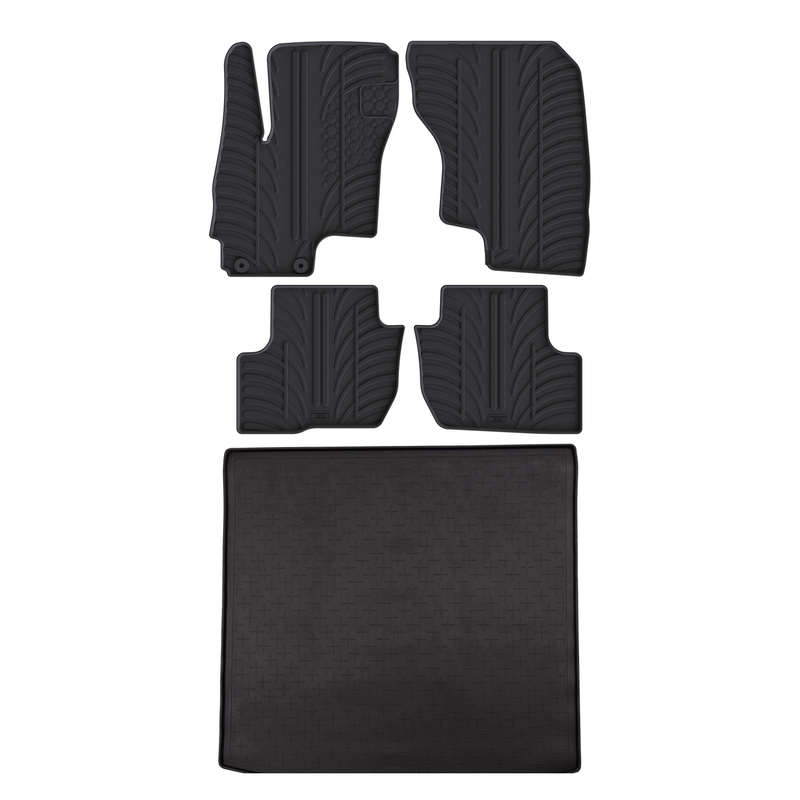Kit vasca baule e tappetini per auto in gomma per Mitsubishi Outlander (2013-2021)