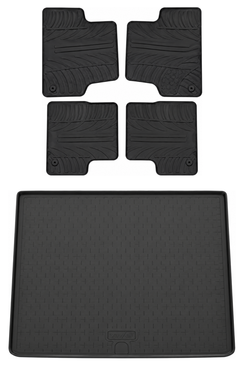 Kit vasca baule e tappetini per auto in gomma per Vauxhall Astra (2010-2015)