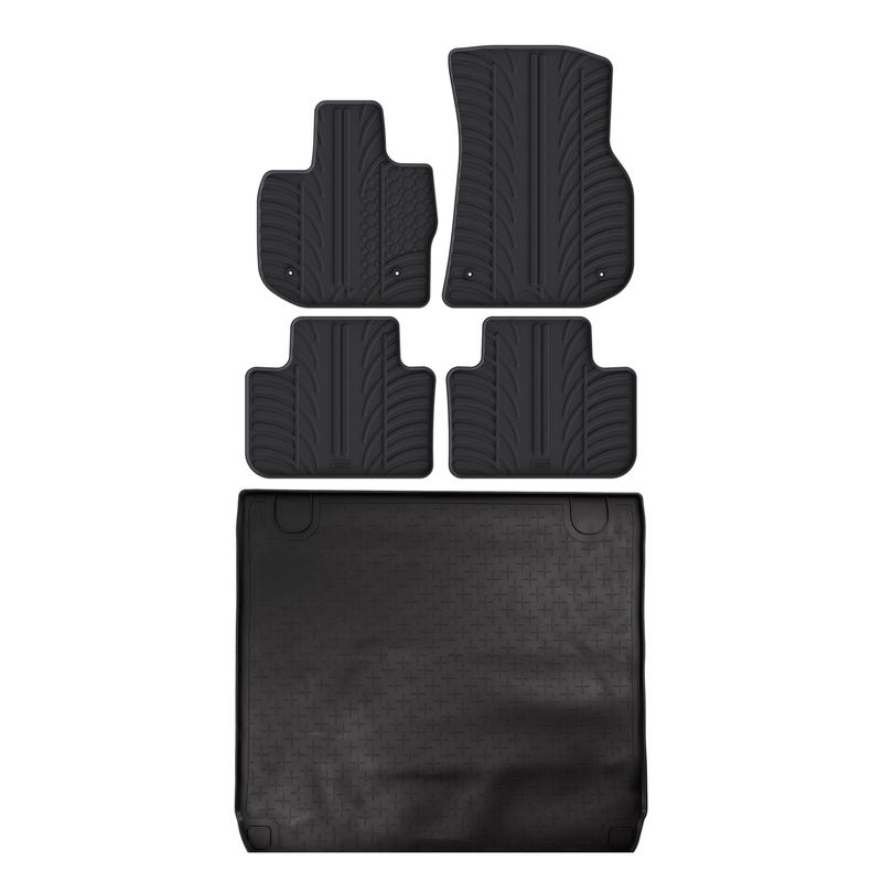 Kit vasca baule e tappetini per auto in gomma per BMW X4 (2018-2025)