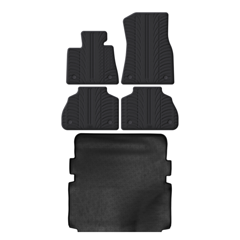 Kit vasca baule e tappetini per auto in gomma per BMW X7 (2018-)